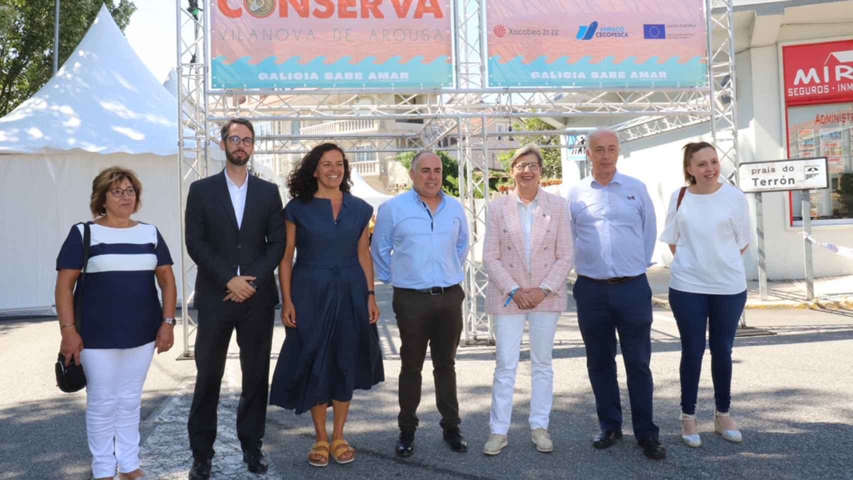 Inauguración de la III Feira da Conserva de Vilanova de Arousa.