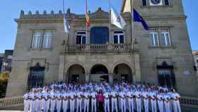 Recibimiento a la nueva promoción de la Escuela Naval.