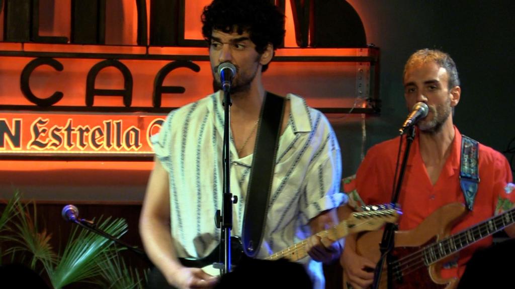 El cantante Nacho Taboada durante una de sus actuaciones.