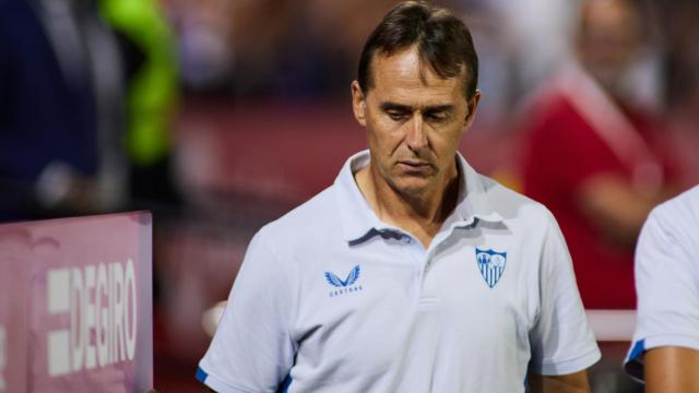 Julen Lopetegui, en un partido del Sevilla de la temporada 2022/2023