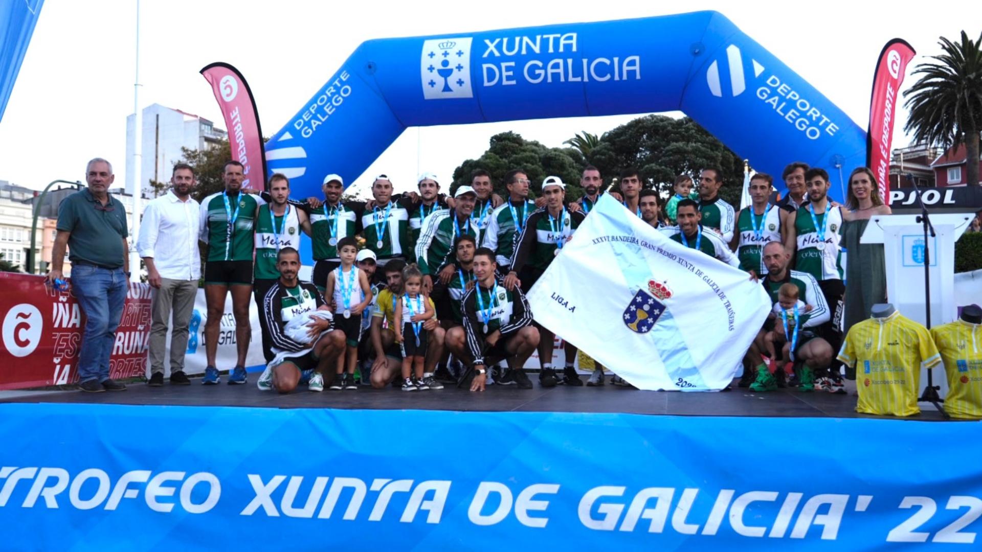 Samertolameu, campeones de la Liga Gallega de Traineras en categoría masculina. Foto: Concello da Coruña