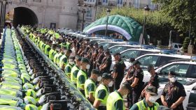 Presentación del dispositivo de seguridad de la Guardia Civil con motivo de La Vuelta.