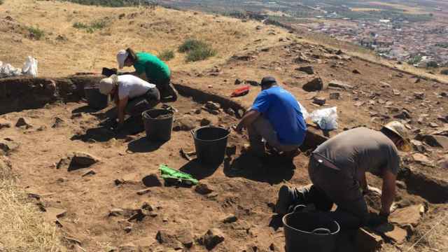 Excavación en Los Yébenes en septiembre de 2021. Foto: toledodiario.es.
