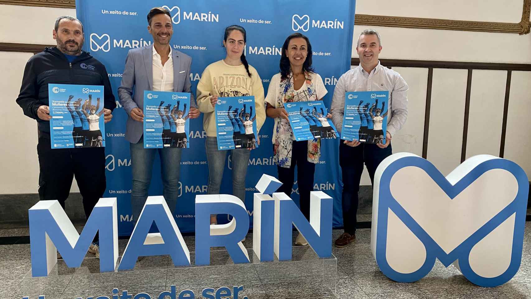 Presentación de la I Xornada de tecnificación de Mulleres Ciclistas de Marín (Pontevedra).