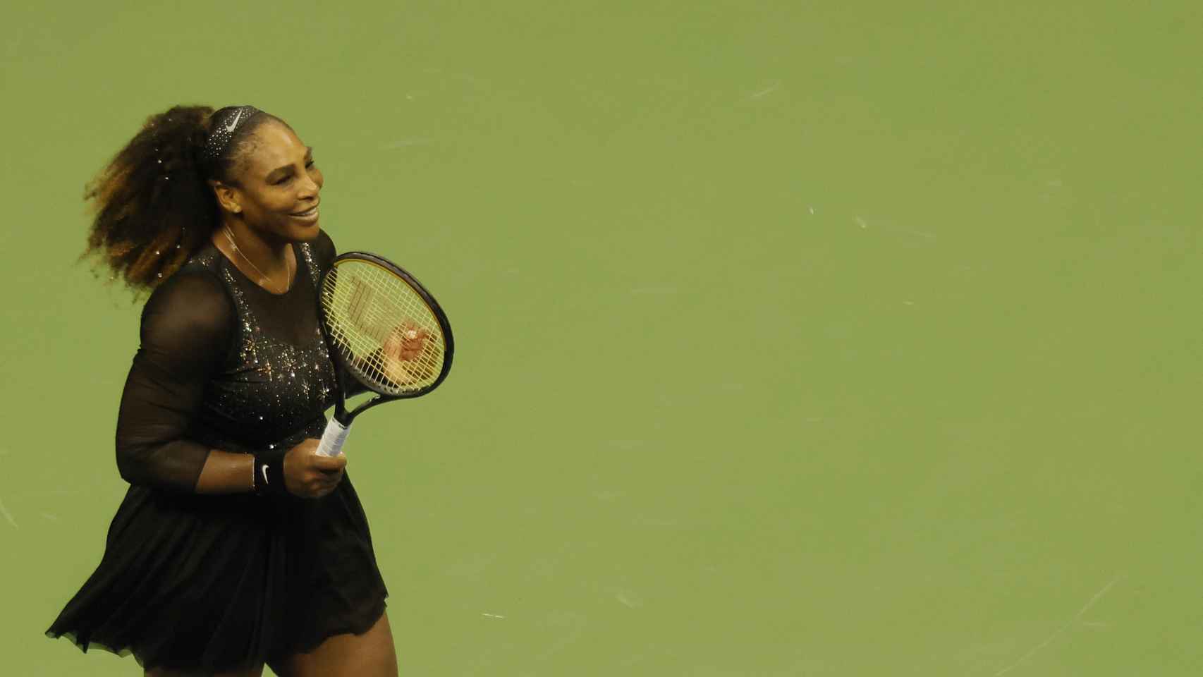 Serena, durante la primera ronda del US Open.