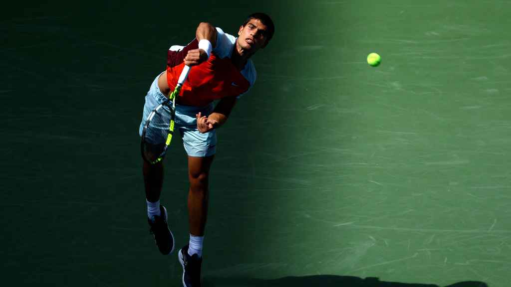 Carlos Alcaraz, en el US Open 2022