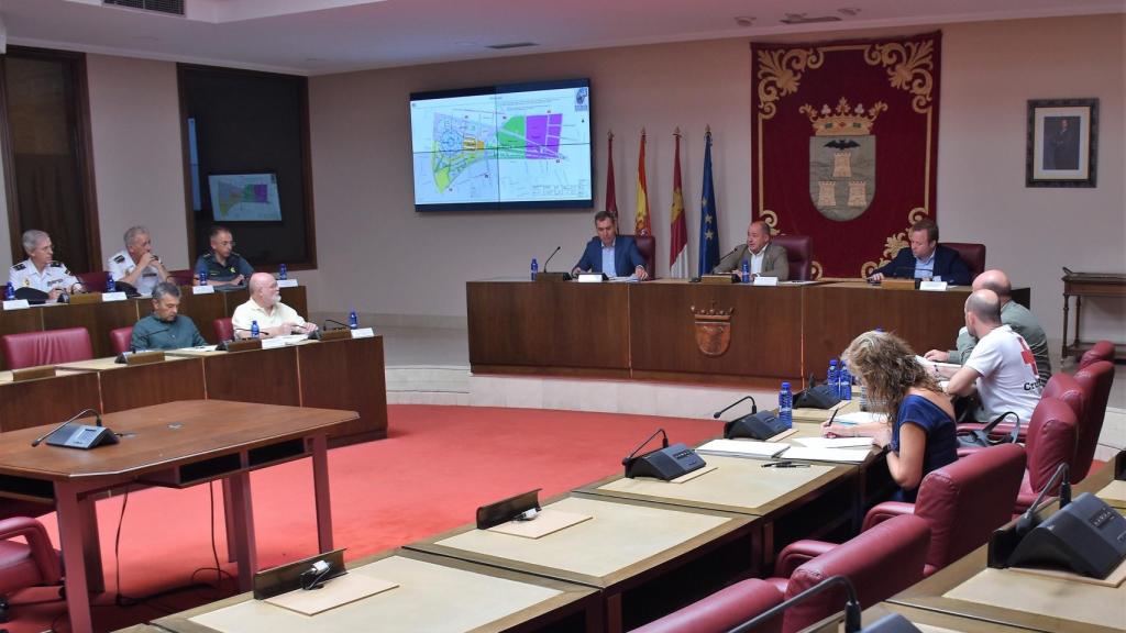 Reunión de la Junta Local de Seguridad de Albacete. Foto: Ayuntamiento de Albacete.