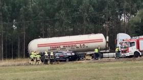 Accidente en el que una persona perdió la vida esta mañana en Curtis.