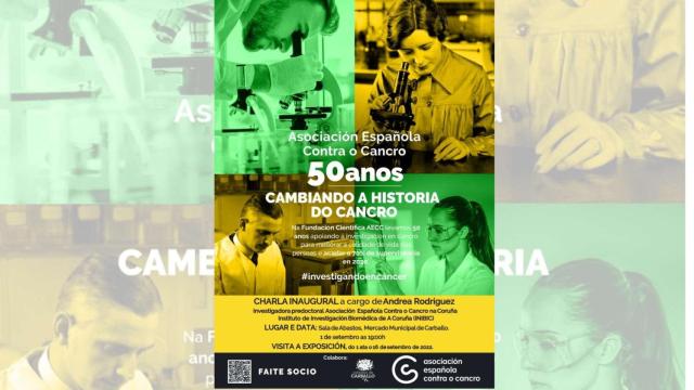Llega a Carballo (A Coruña) la exposición ’50 anos cambiando a historia do cancro’