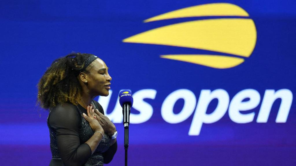 Williams, durante el homenaje en la Arthur Ashe.