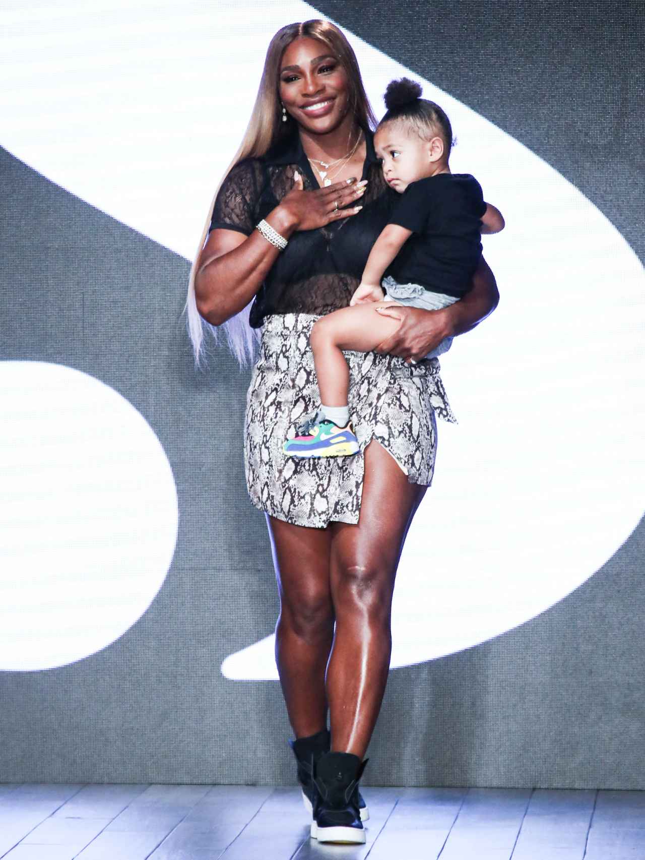 Serena Williams, tras presentar su colección S by Serena, en la Semana de la  Moda de Nueva York  (2019).