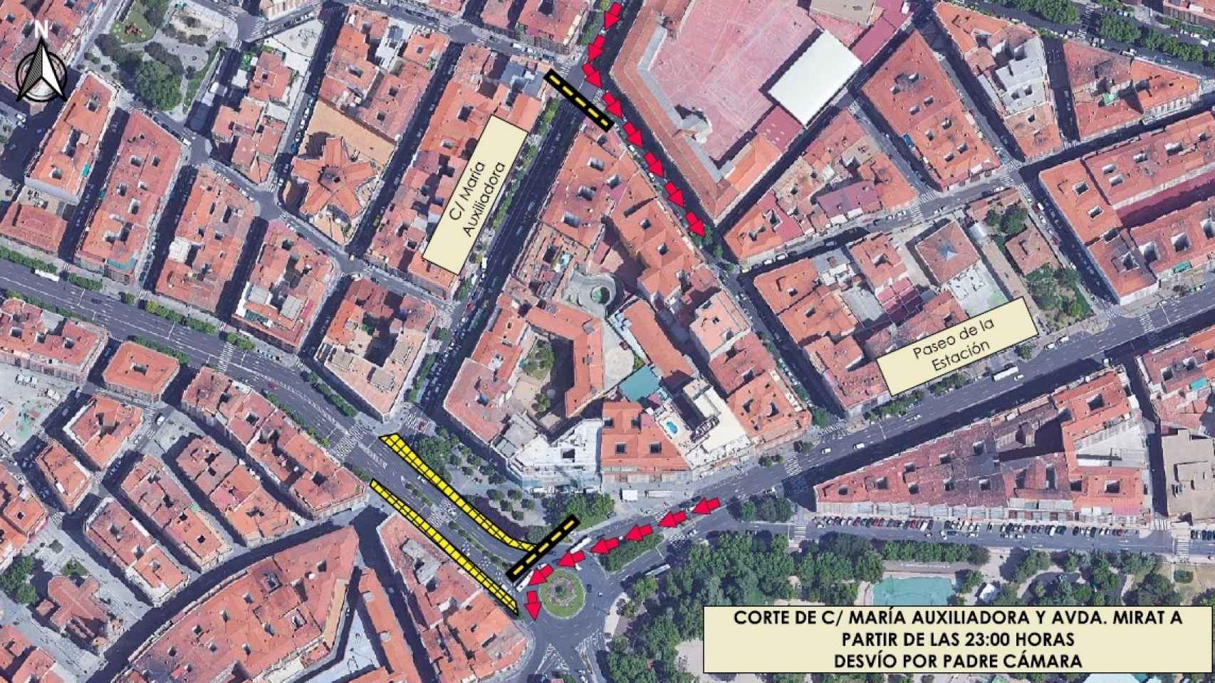 Asfaltado de la Plaza España de Salamanca