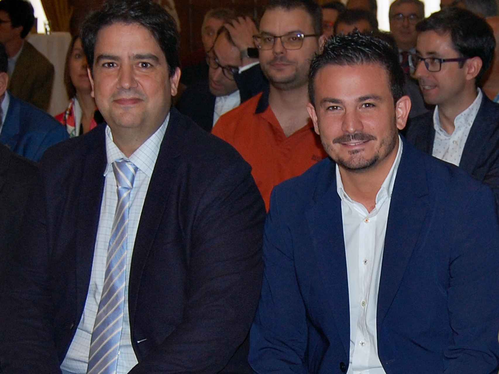 Diego García Hernández y Antonio Rollán, en el acto de la tercera comisión conjunta