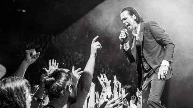 Nick Cave en un concierto con The Bad Seeds