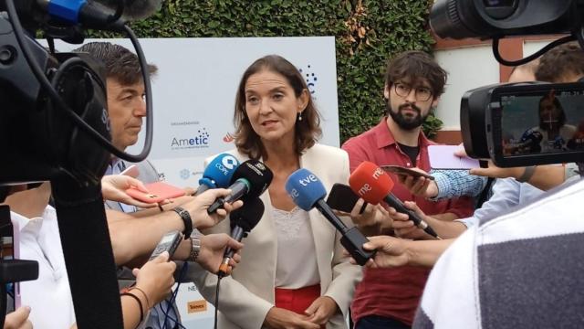 Reyes Maroto, ministra de Industria, Comercio y Turismo, en el 36º Encuentro de la Economía Digital y de las Telecomunicaciones de Ametic.