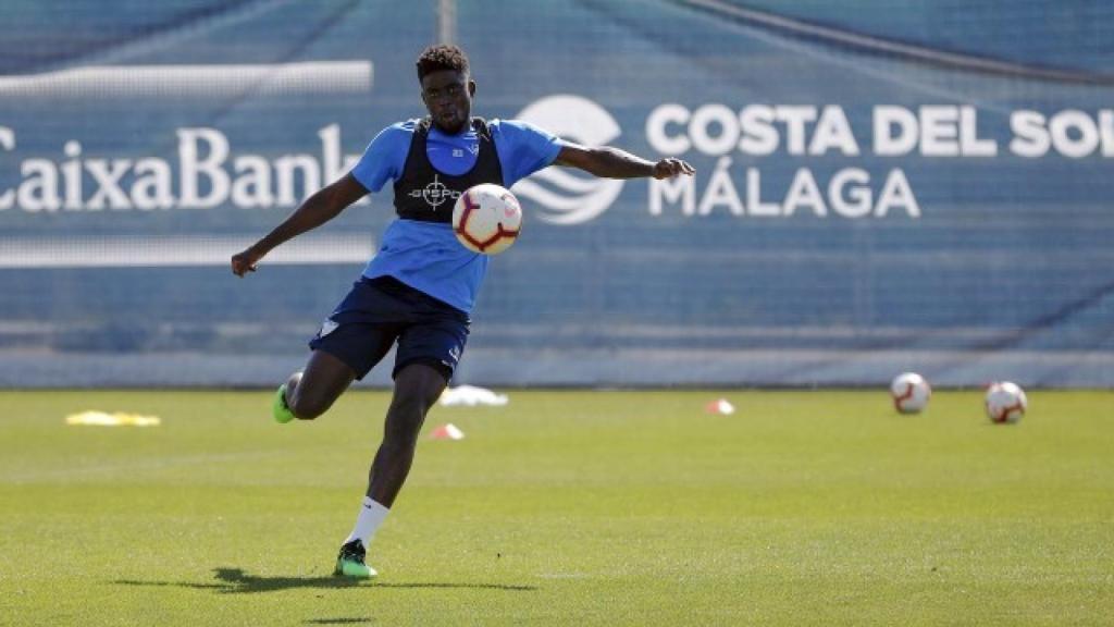 Alfred N'Diaye, durante su etapa anterior en el Málaga CF