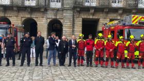 Minuto de silencio por el bombero en prácticas fallecido este martes en Santiago