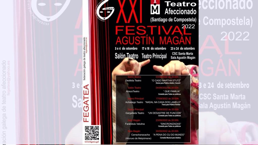 Programa del XXI Festival de Teatro Afeccionado Agustín Magán