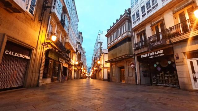 La calle Real de A Coruña, en una foto de archivo.