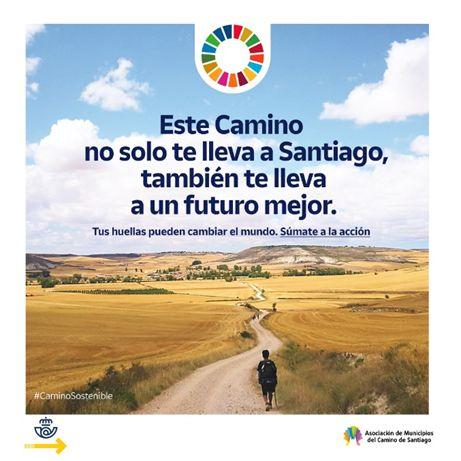 Cartel de la iniciativa #CaminoSostenible. Imagen: Correos