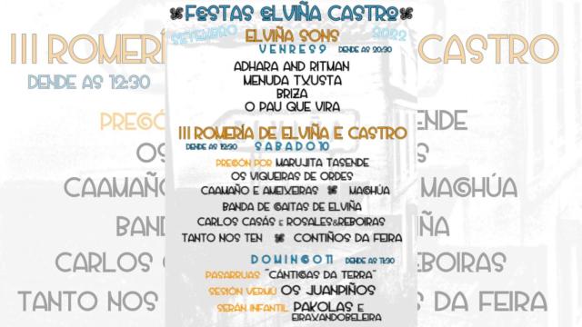 Elviña-Castro en A Coruña comienza sus fiestas este viernes con un festival de música