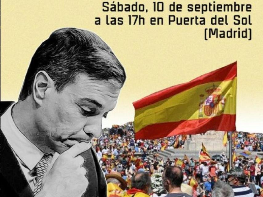 Otro de los carteles de la manifestación convocada para el próximo día 10.