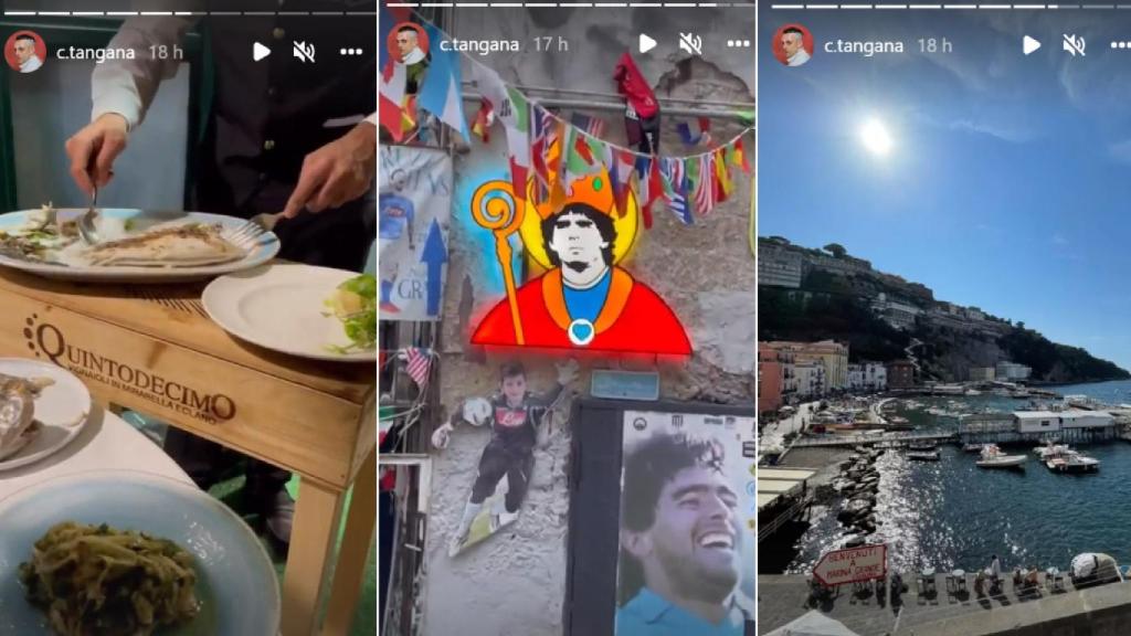 C. Tangana ha compartido algunas de las actividades que ha llevado a cabo en su viaje a Nápoles.