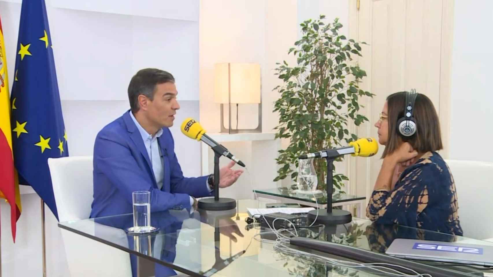 Pedro Sánchez en una entrevista este jueves en la cadena SER.