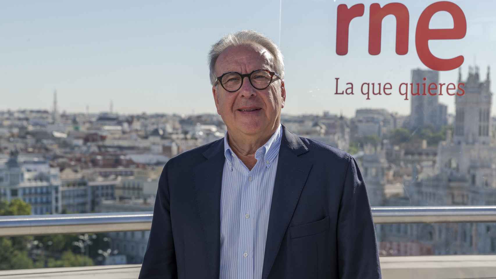 Josep Cuní, director y presentador del Informativo 24 Horas de Radio Nacional.