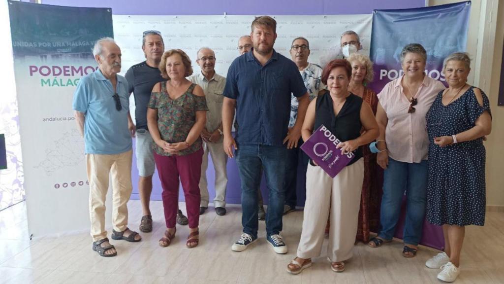 Imagen de la rueda de prensa de Podemos.