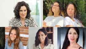 Juana María González,  Victoria Lozada y Stefy Fernández, Blanca García-Orea, Elisa Blázquez y Lucía Martínez.