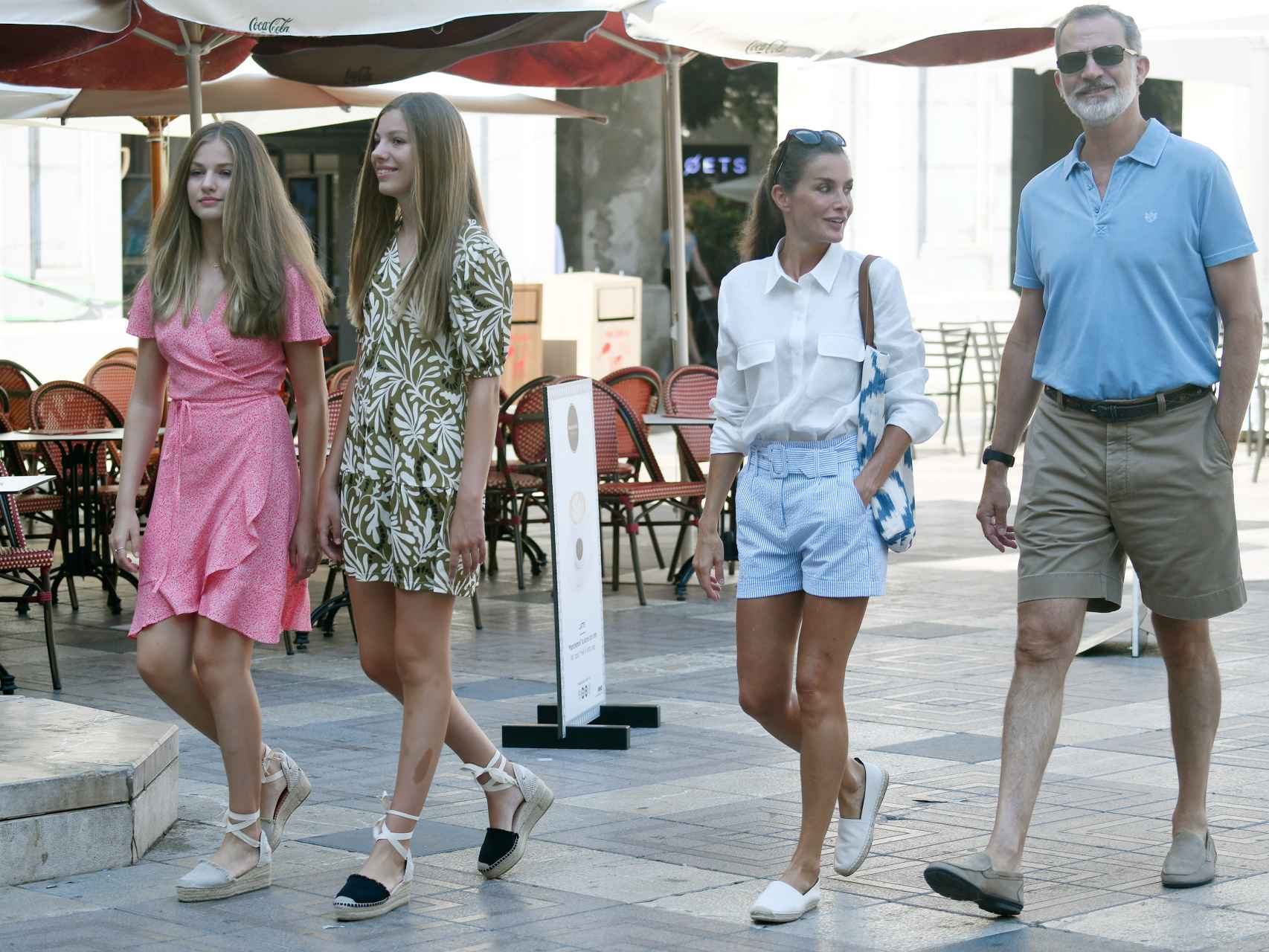 Última aparición pública de la Familia Real este verano, el 10 de agosto, en Palma de Mallorca.