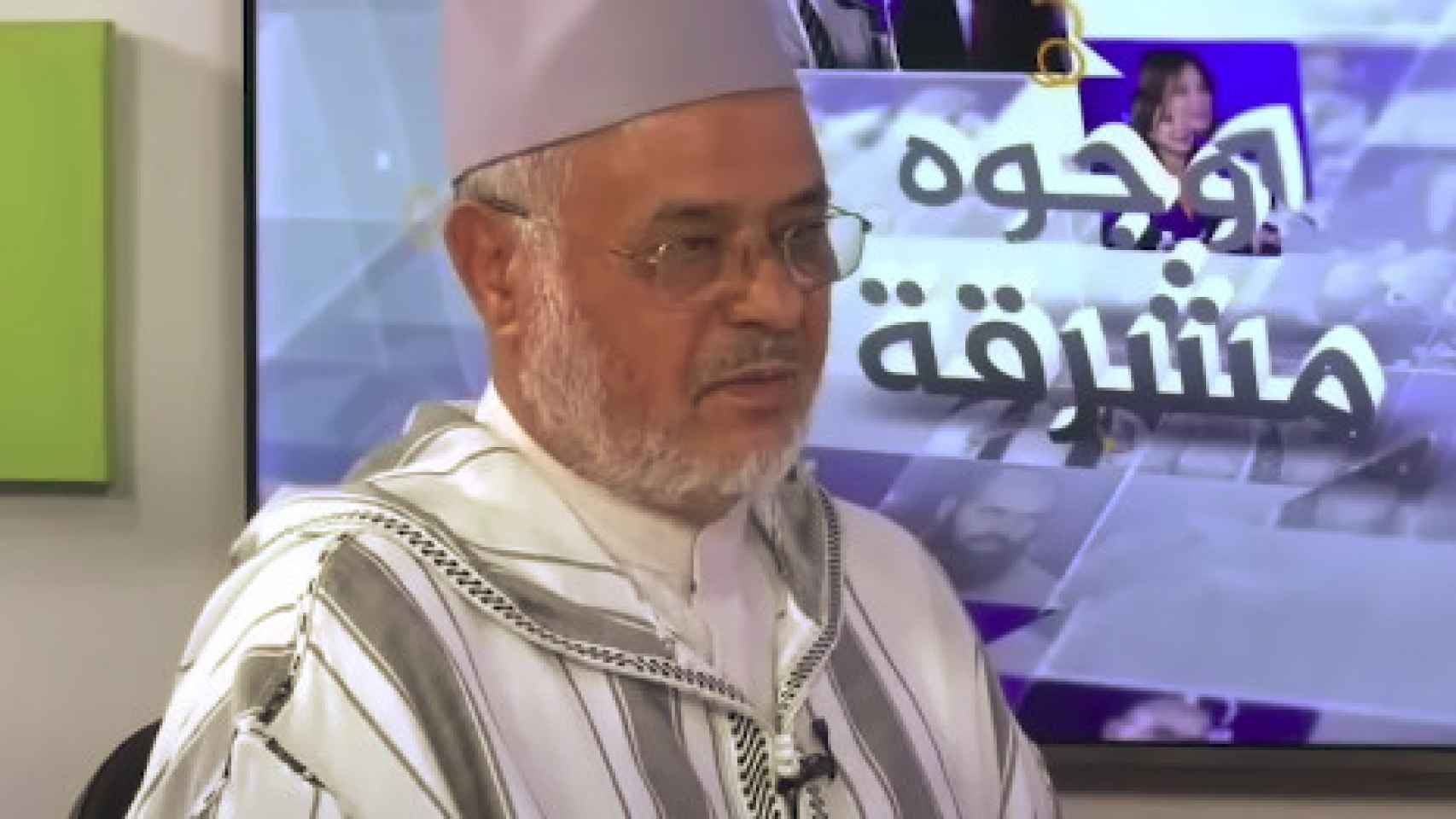 Ahmed Al-Raissouni durante una entrevista con el canal Awras
