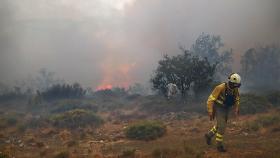 Imagen de archivo de un incendio en Castilla y León.