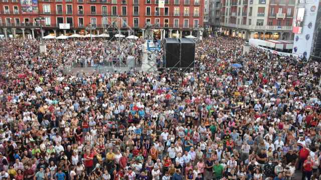 Pregón de las fiestas de Valladolid 2022 en la Plaza Mayor
