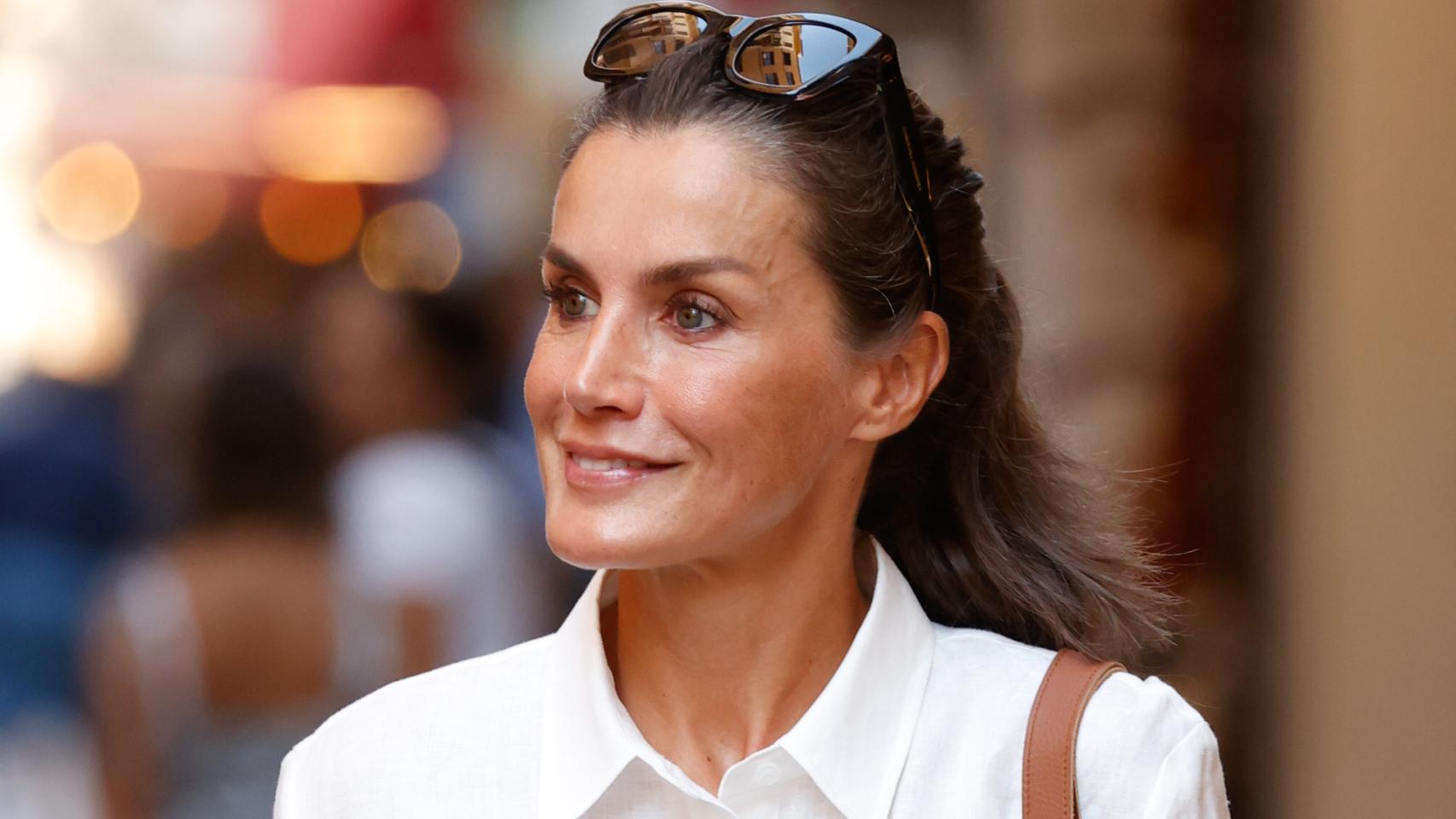 La reina Letizia en su última aparición pública en Palma el pasado 10 de agosto.