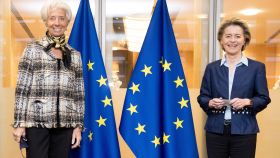 La presidenta del BCE, Christine Lagarde, y la presidenta de la Comisión Europea, Ursula von der Leyen.