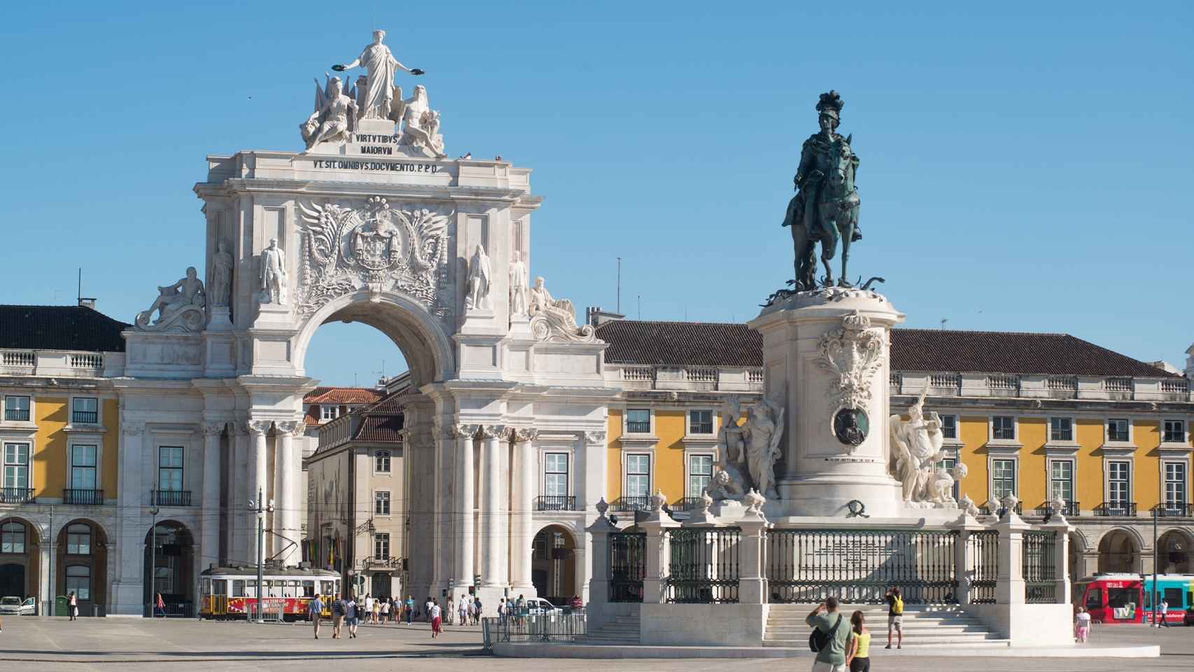 Plaza del Comercio, Lisboa (Portugal).