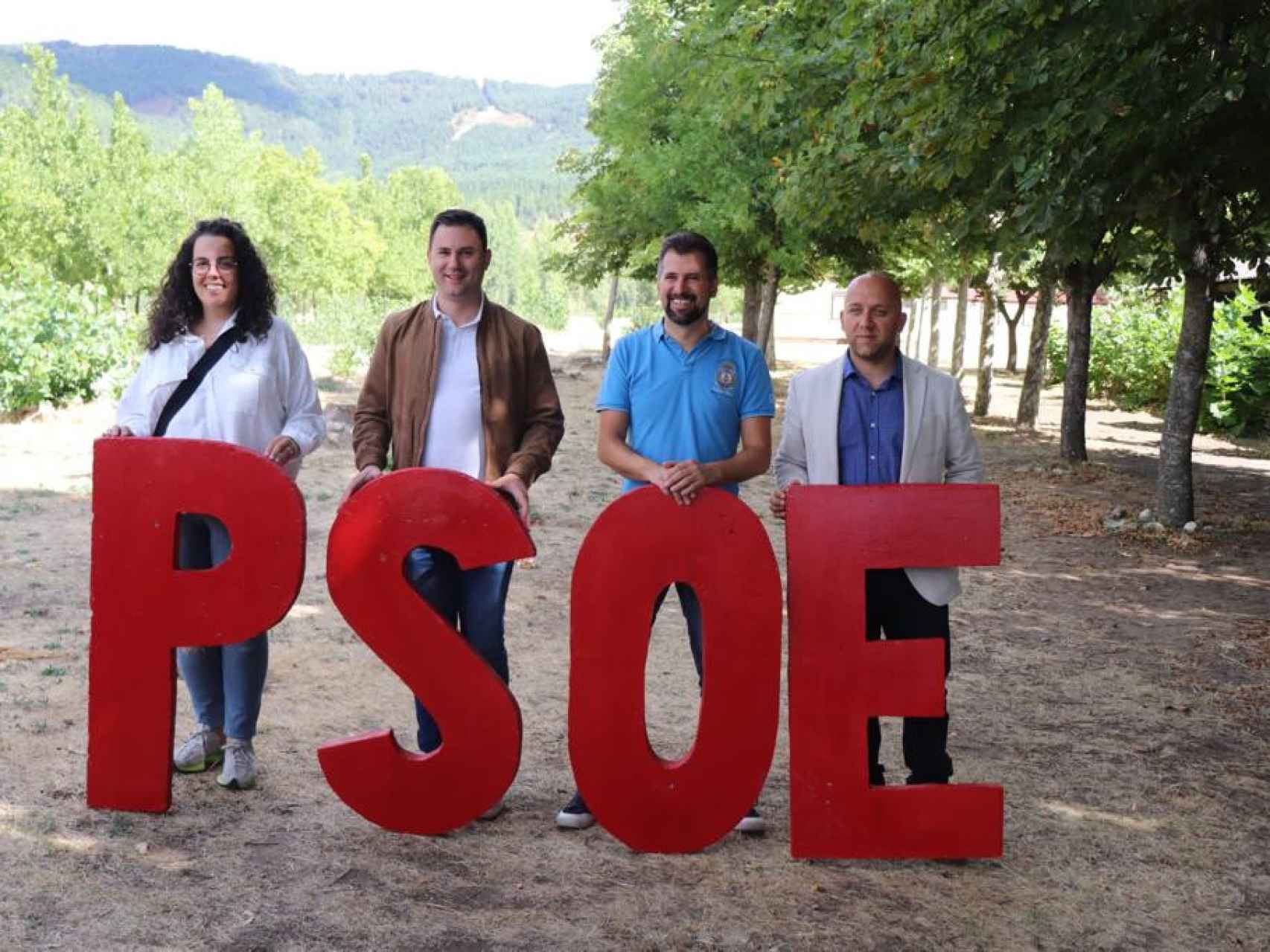 Tudanca en Fiesta de la Rosa del PSOE en Boñar