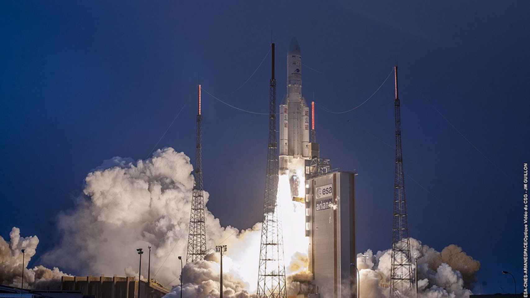 Lanzamiento del Ariane 5 Sevilla, en foto de archivo