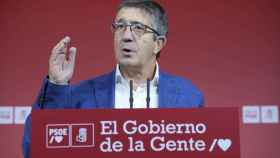 El portavoz del PSOE en el Congreso de los Diputados, Patxi López, este domingo en Bilbao.