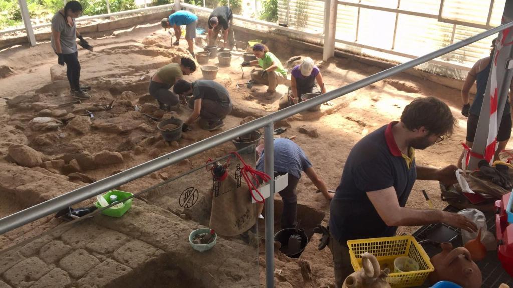 Imagen de las excavaciones en el cerro de San Vicente, en Salamanca.