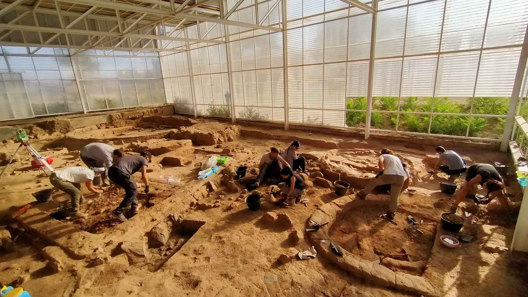 Imagen de las excavaciones en el cerro de San Vicente, en Salamanca.