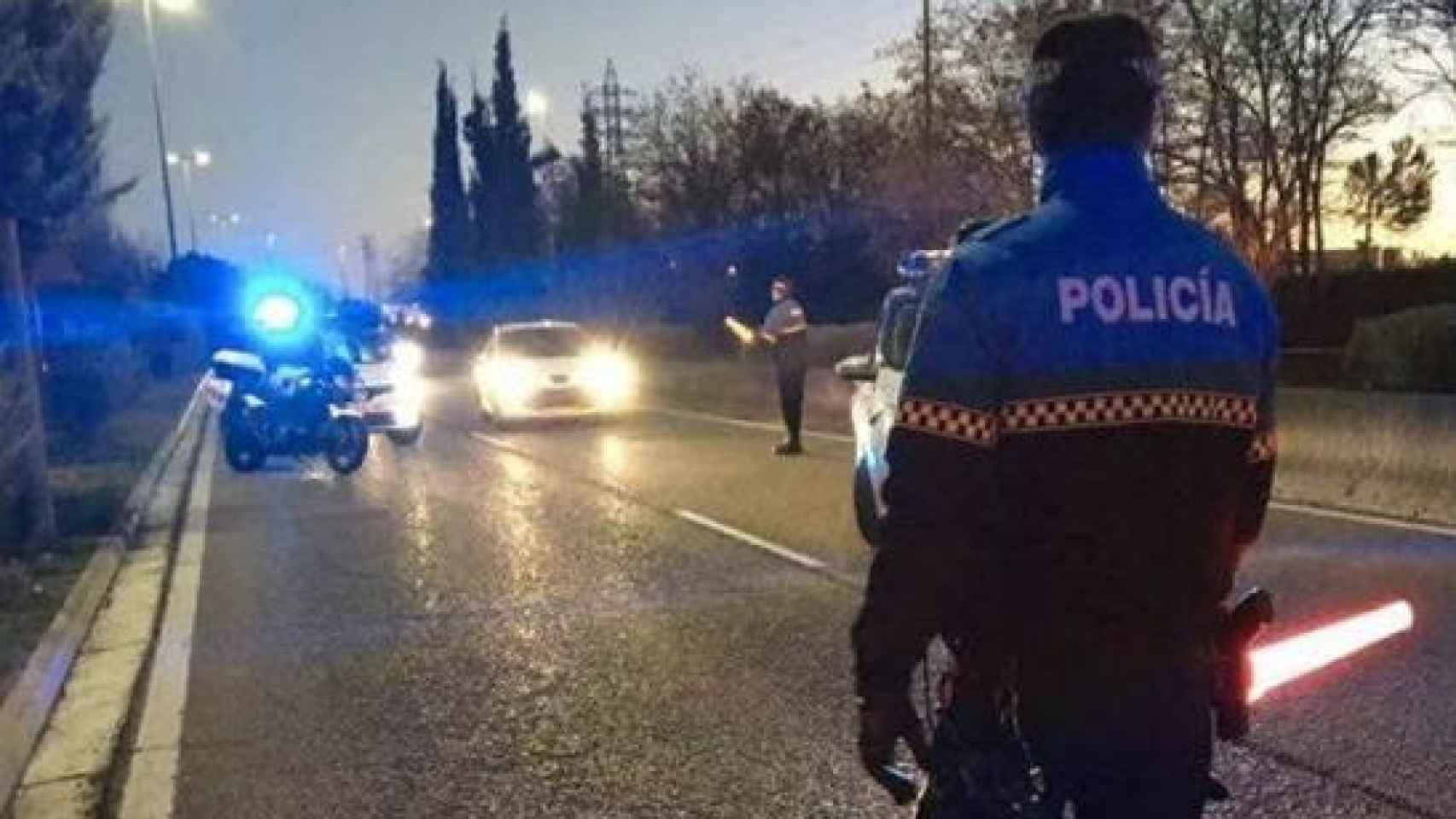Control de alcoholemia de la Policía Local de Valladolid