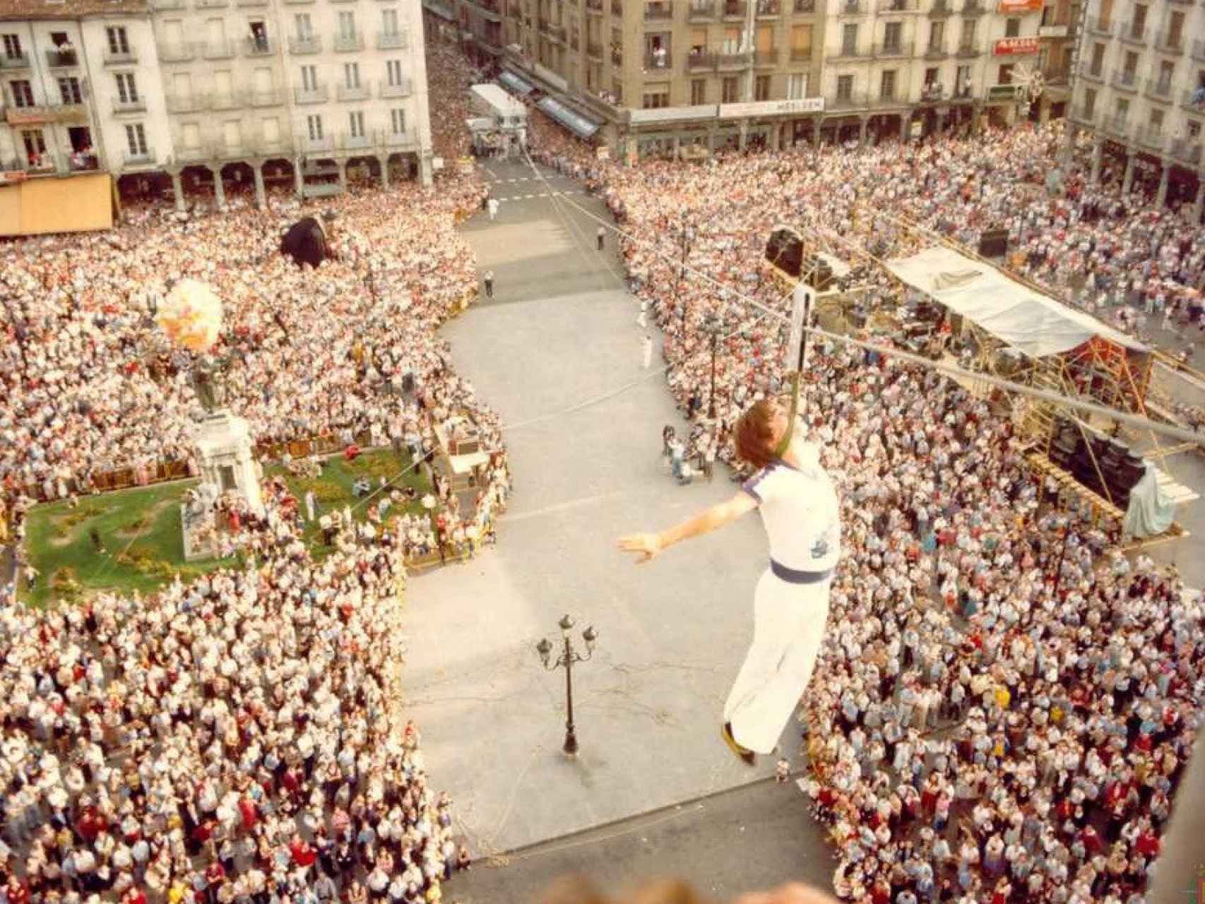 Actuación de Los Bordini en las extintas Fiestas de San Mateo de Valladolid, en septiembre de 1975.