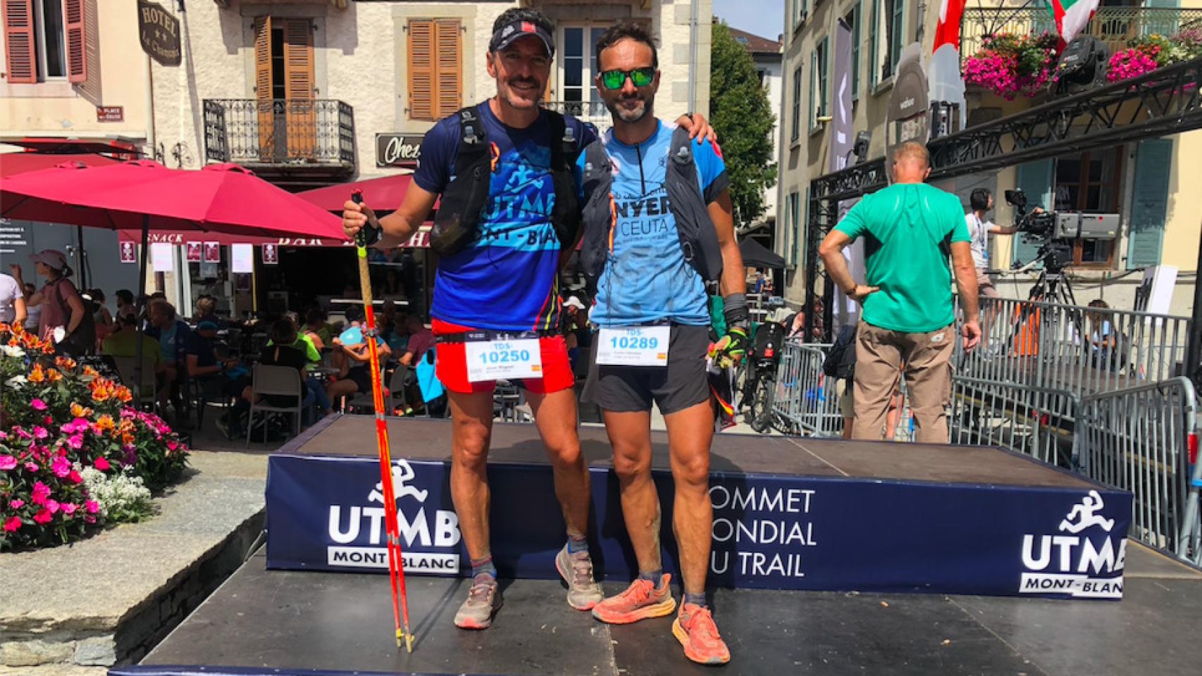 José Miguel y Carlos Christian, dos corredores españoles en el UTMB del Mont Blanc