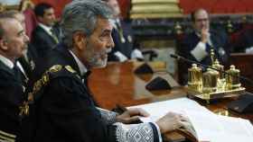El presidente del Tribunal Supremo y del Consejo General del Poder Judicial, Carlos Lesmes, este lunes.