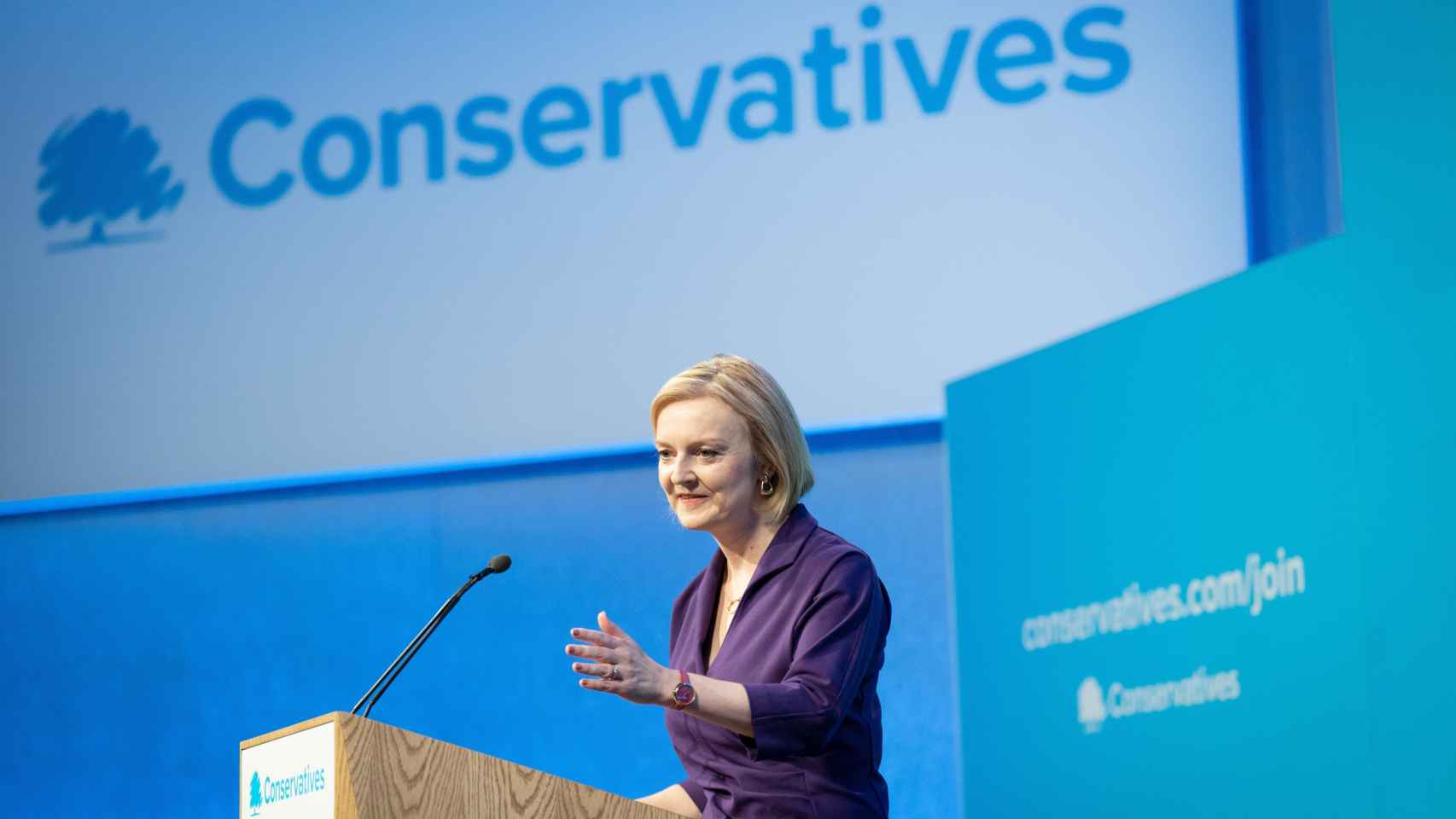La nueva líder conservadora británica y próxima Primera Ministra del Reino Unido, Liz Truss.