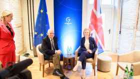 Josep Borrell y Liz Truss, durante una reunión del G7 el pasado mes de mayo
