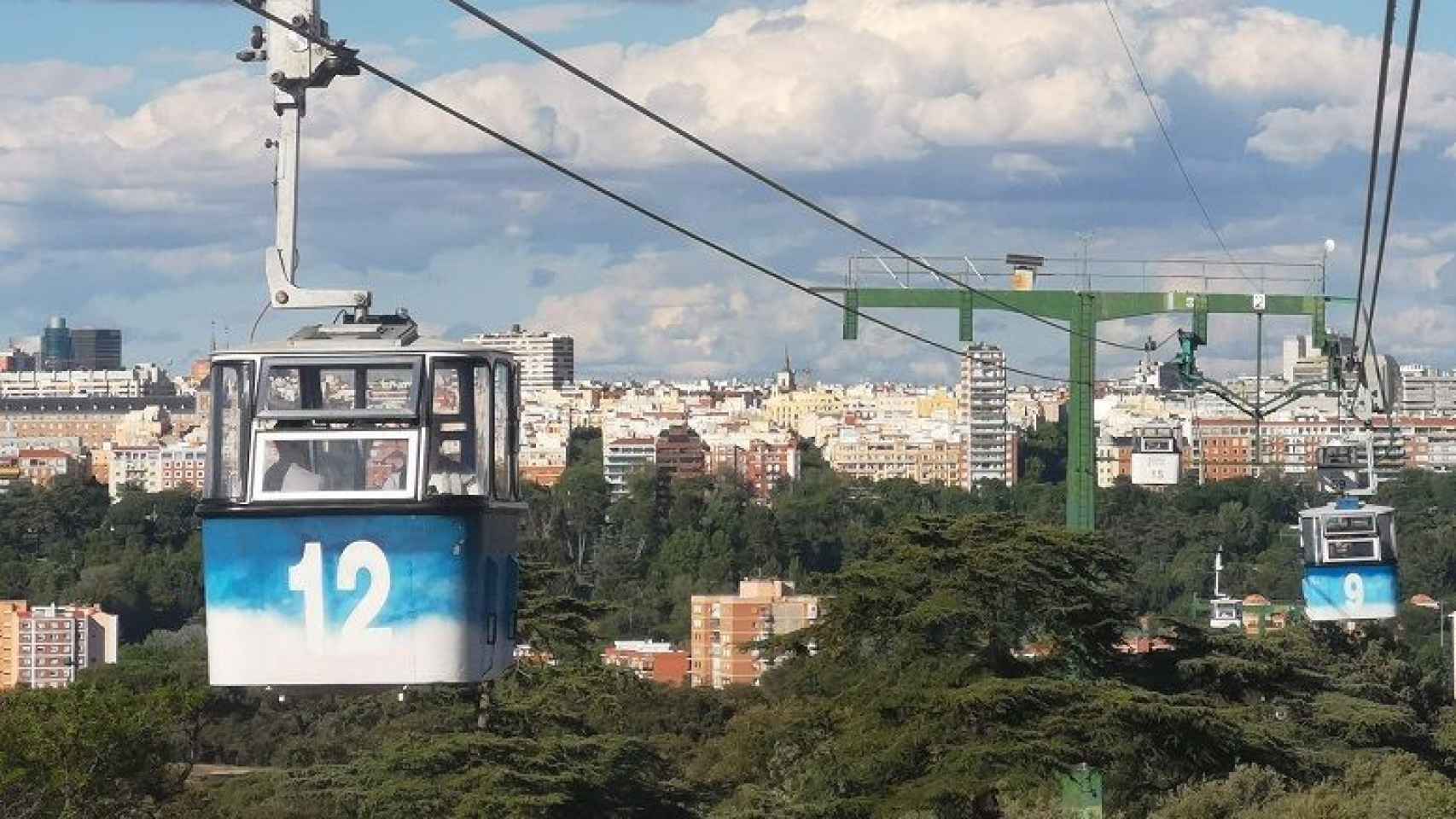 Vista desde el teleférico de Madrid.